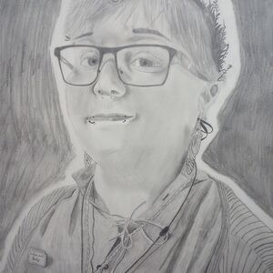 Graphite Portrait Drawing